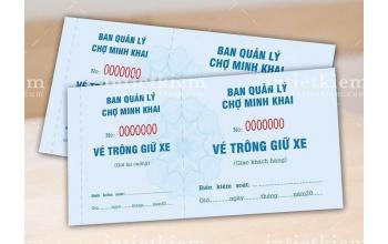 Vé giữ xe / phiếu bảo hành
